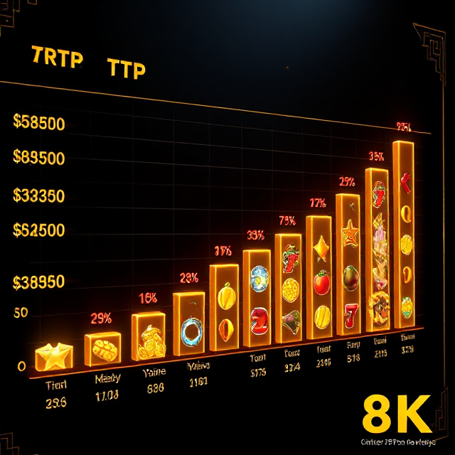 Chart showing RTP percentages of different online slots