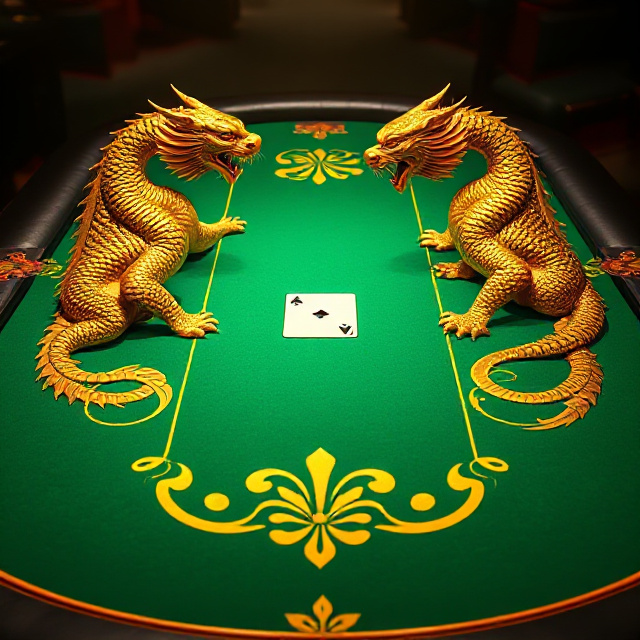 Dragon Tiger card table at an Asia Gaming live casino