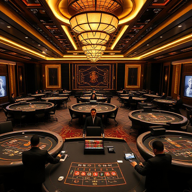 Asia Gaming live casino studio with quality Niu Niu card tables