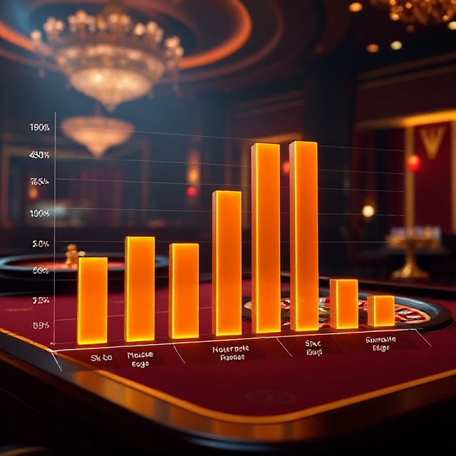 House edge comparison of live casino games baccarat roulette and sic bo