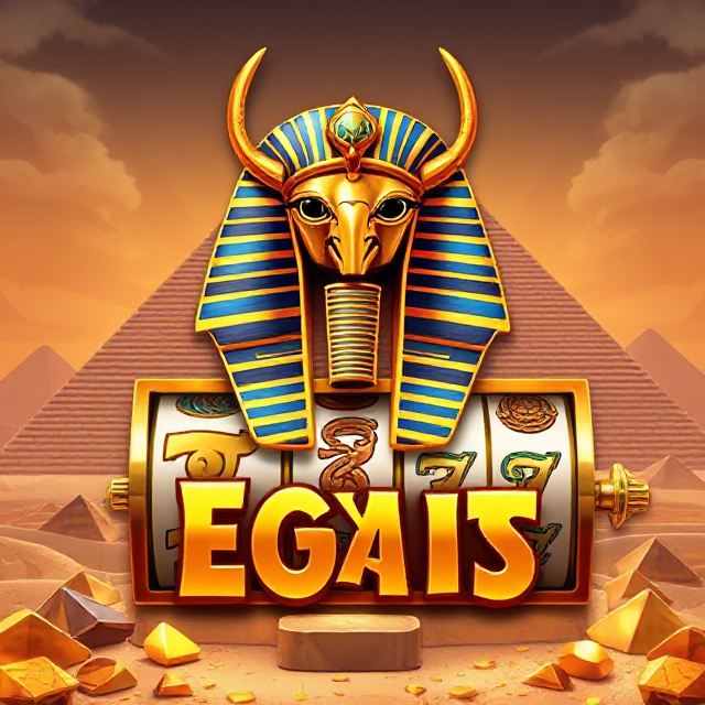 Golden Pharaoh ancient Egypt treasure online slot game artwork