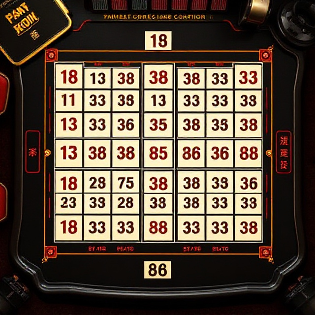 Kwok corner bets on a Fan Tan betting layout