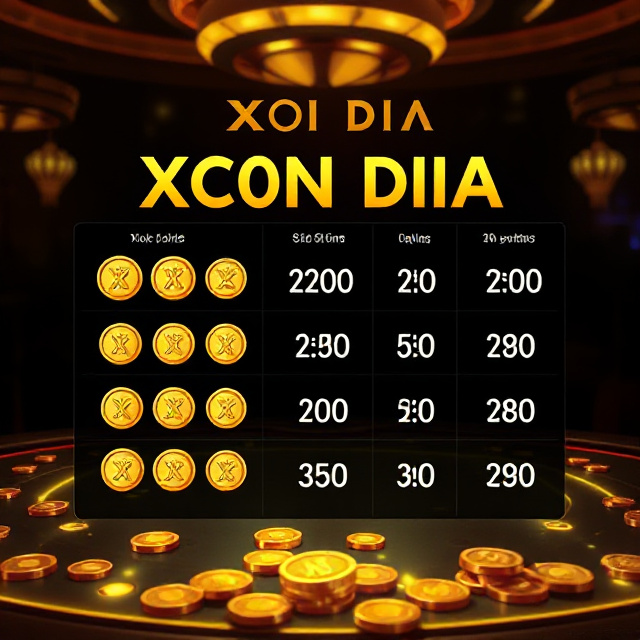 Xoc Dia payouts and odds table for Asia Gaming coin game