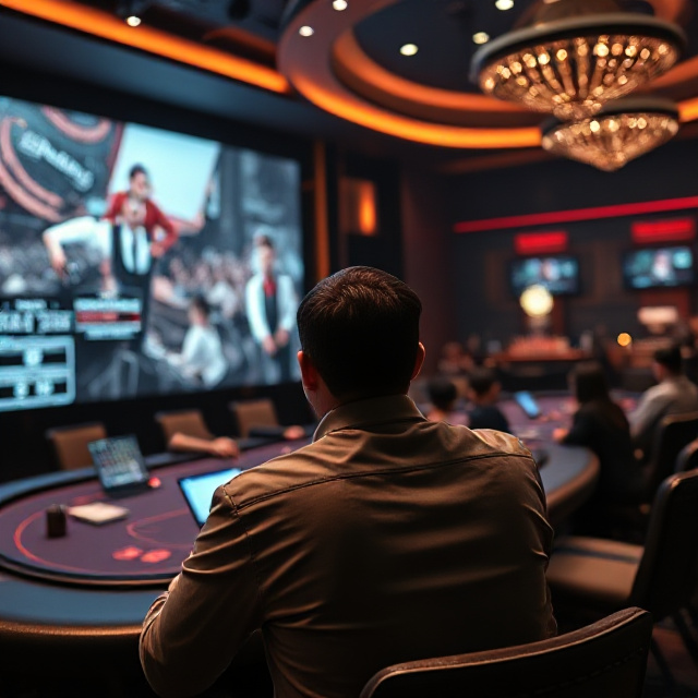 Player watching a live dealer game with multiple selectable camera angles